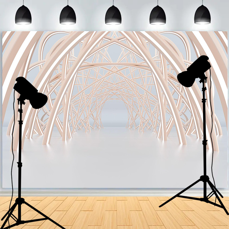 Photography Lighting For Indoor - ฉากหลังถ่ายภาพในสตูดิโอแบบกันรอยยับ พร้อมแสงฮาโลไล่เฉดสีสำหรับถ่ายภาพบุคคลในสตูดิโอ รุ่น TG-01