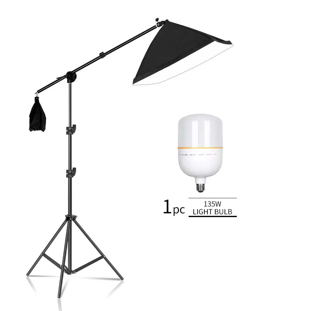 Photography Lighting And Composition - ชุดไฟสตูดิโอซอฟต์บ็อกซ์สำหรับถ่ายภาพ 5500K ระบบไฟต่อเนื่อง ซอฟต์บ็อกซ์ขนาด 50x70 ซม.
