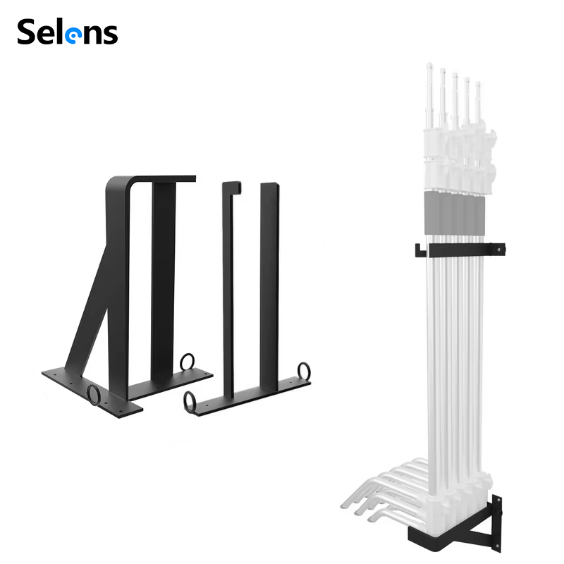 Photography Lighting Mount - ชั้นวางติดผนัง Selens C-Stand สำหรับจัดเก็บอุปกรณ์ โครงสร้างโลหะแข็งแรง รับน้ำหนักได้