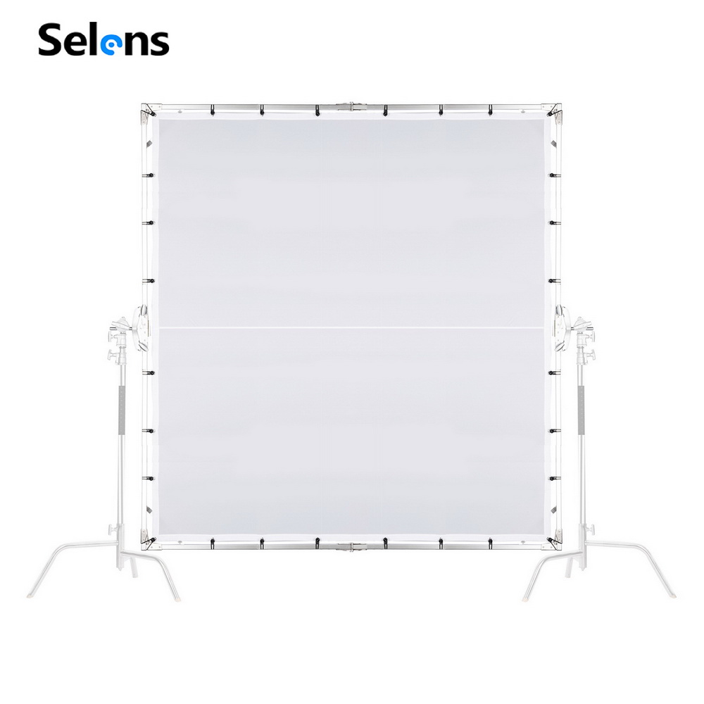 Beauty Dish 55Cm - แผ่นกระจายแสงแบบพับได้ Selens ขนาด 1.5/2/2.4 เมตร พร้อมโครงแบบปีกผีเสื้อ