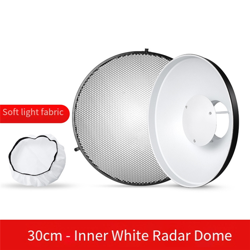 Photography Lighting Beauty Dish - AT82-สําหรับสตูดิโอถ่ายภาพบุคคลความงามจานสะท้อนแสง 30 ซม.ตารางรังผึ้ง Enhanced Lighting Control
