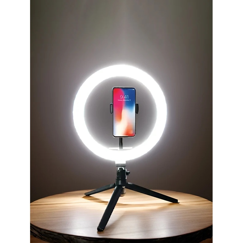 Photography Lighting Mount - ไฟวงแหวน Desiontal ขนาด 26 ซม. พร้อมขาตั้งกล้อง,