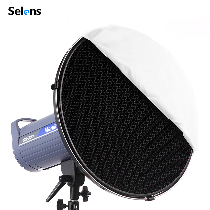 Photography Lighting Beauty Dish - เซลเลนส์ 55 ซม. สะท้อนแสงภายในสีเงิน/ขาว แบบ Beauty