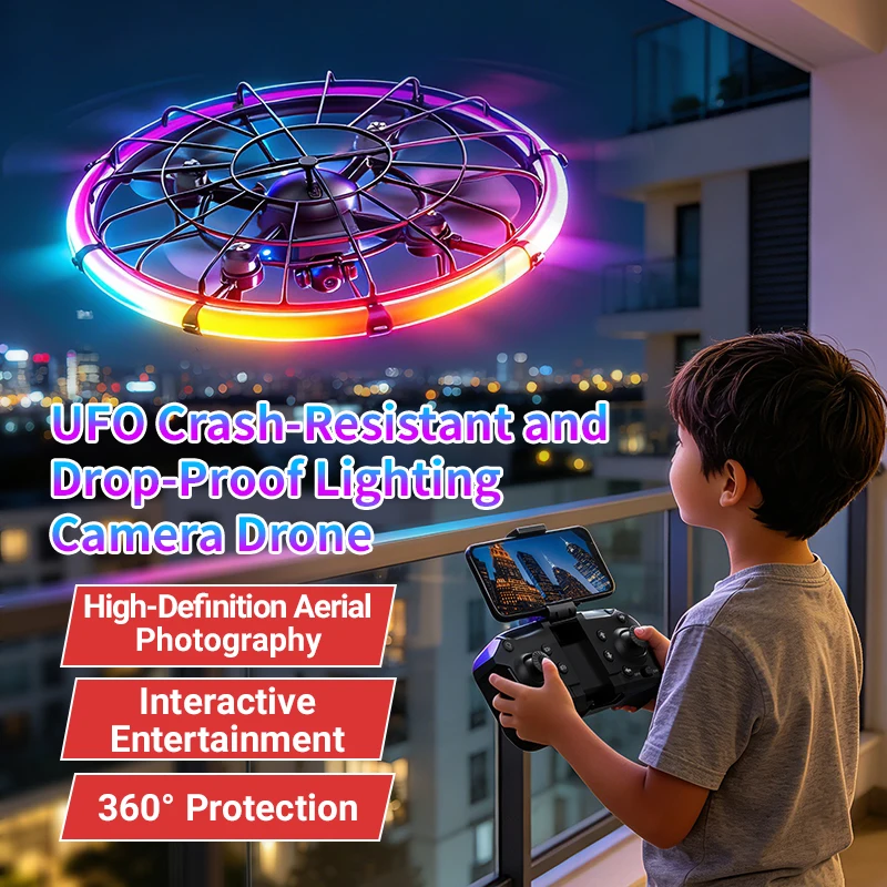 Photography Lighting Mount - โดรน JJRC H145 UFO RC พร้อมเลนส์คู่
