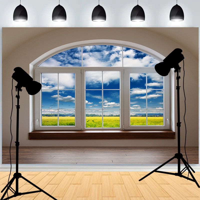 Photography Lighting For Indoor - ฉากหลังถ่ายภาพในสตูดิโอแบบกันรอยยับ พร้อมแสงฮาโลไล่เฉดสีสำหรับถ่ายภาพบุคคลในสตูดิโอ รุ่น TG-05