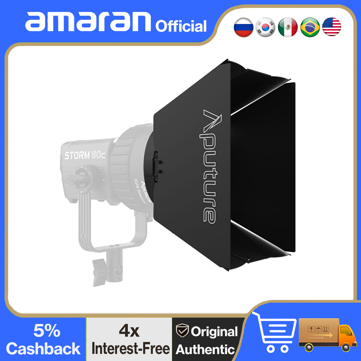 Fresnel Lens Attachment - ประตูโรงนา Aputure CF4 สําหรับอุปกรณ์ควบคุมแสง Fresnel CF4