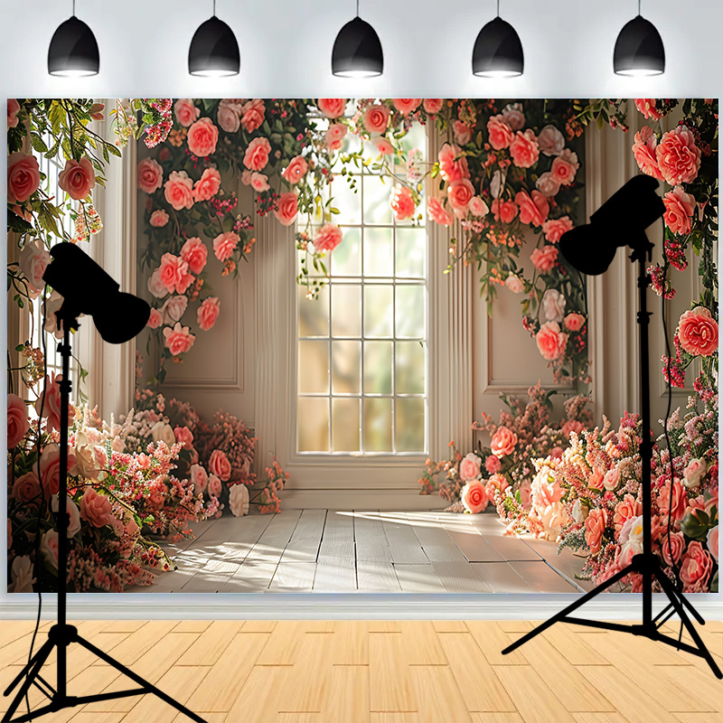 Photography Lighting For Indoor - ฉากหลังถ่ายภาพในสตูดิโอแบบกันรอยยับ พร้อมแสงฮาโลไล่เฉดสีสำหรับถ่ายภาพบุคคลในสตูดิโอ รุ่น TG-19