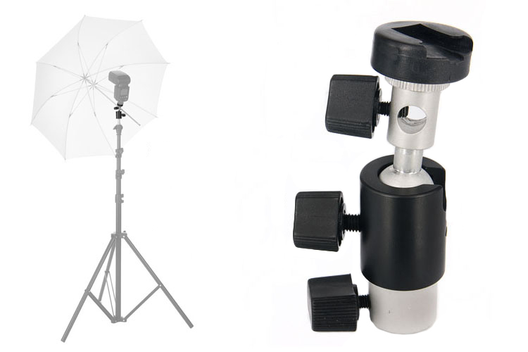 Photography Types Of Lighting - อะแดปเตอร์เมาท์แฟลชแบบ C ที่ใช้ได้กับทุกประเภท พร้อมตัวกระตุ้นแฟลช ที่ยึดร่ม ขาตั้งไฟแบบหมุนได้