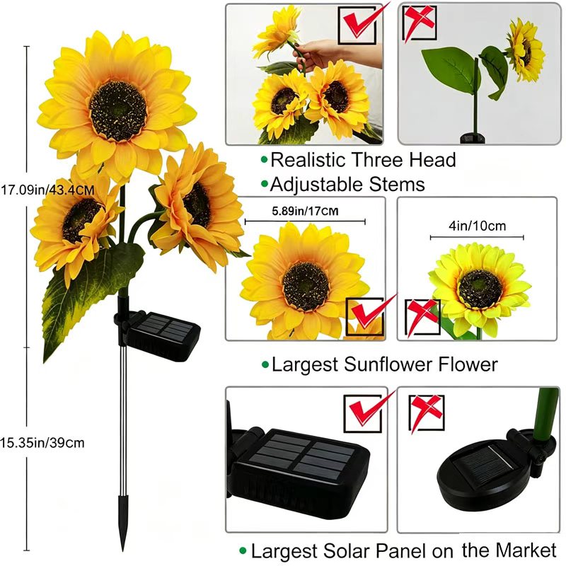 ชุดไฟโซลาร์เซลล์รูปดอกทานตะวัน - Flower Photography Led Lighting Pack บทวิจารณ์และราคา