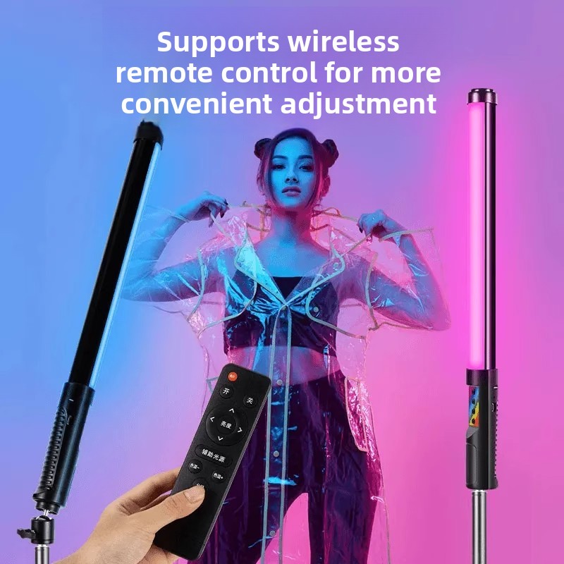 ไฟส่องสว่างแบบมือถือ RGB – ไม้ - Photography Lighting For Indoor บทวิจารณ์และราคา