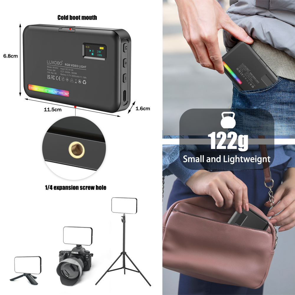 LUXCEO V10 PRO Video Light RGB - Video Light Panel Led บทวิจารณ์และราคา