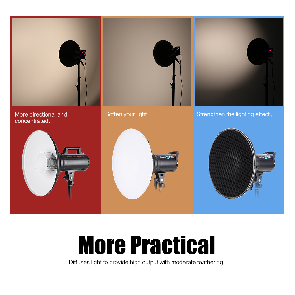 อุปกรณ์กระจายแสงสำหรับไฟแฟลชสต - Photography Lighting Beauty Dish บทวิจารณ์และราคา