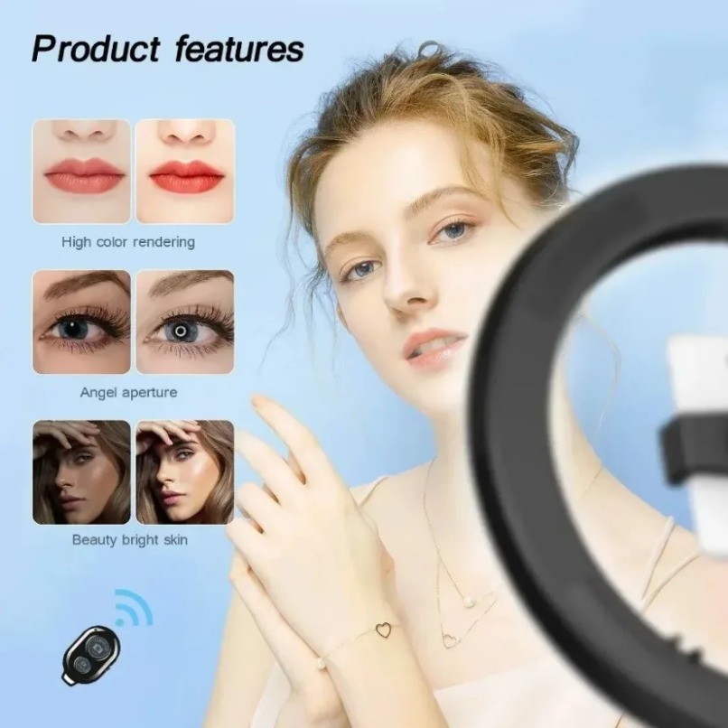 ขาตั้งโทรศัพท์แบบแขวนพร้อมไฟวง - Photography Lighting For Food บทวิจารณ์และราคา