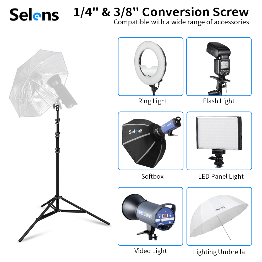 ขาตั้งไฟแบบเบาะลม Selens ขนาด  - Photography Lighting Mount บทวิจารณ์และราคา