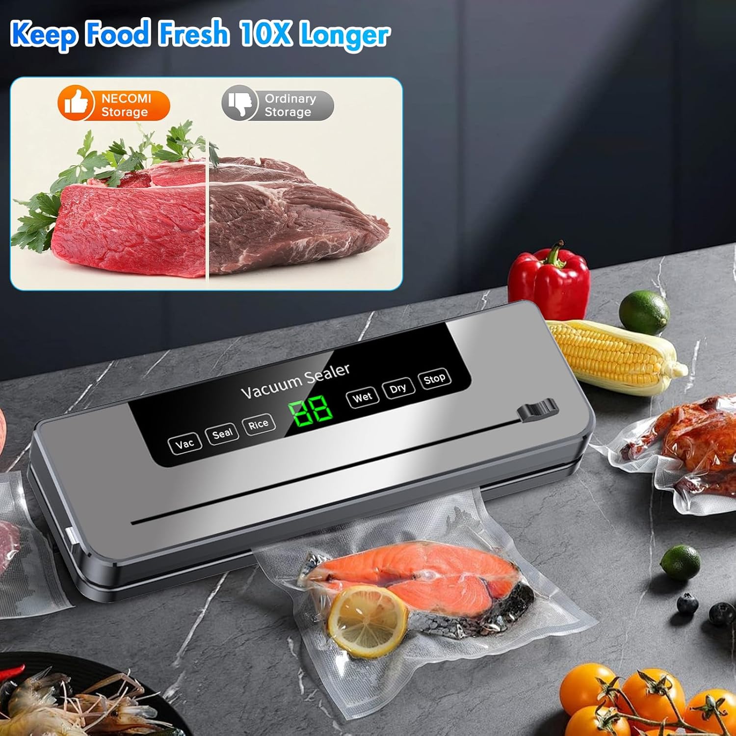 เครื่องซีลสูญญากาศพร้อมถุง 10  - Photography Lighting For Food บทวิจารณ์และราคา