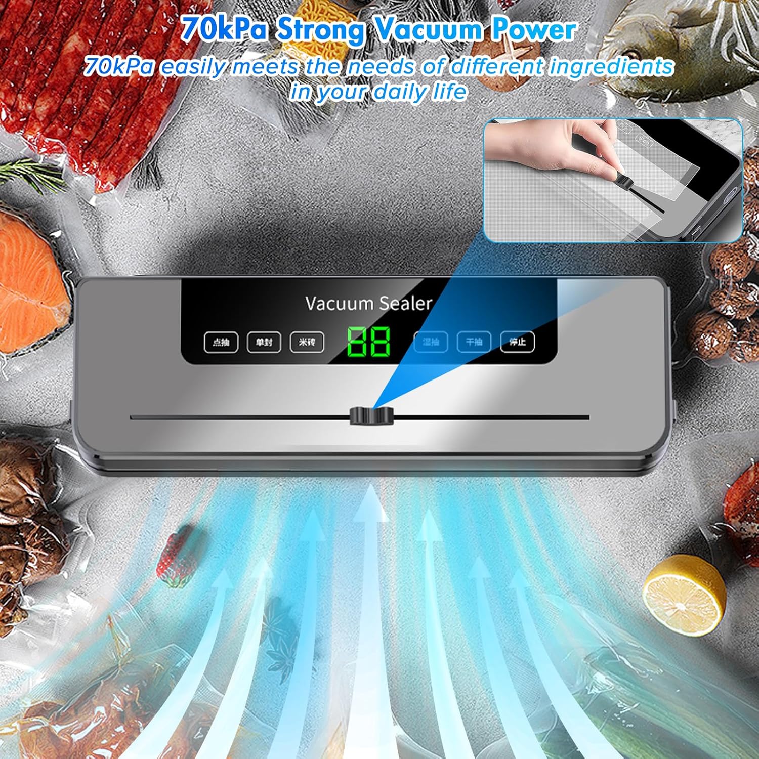 เครื่องซีลสูญญากาศพร้อมถุง 10  - Photography Lighting For Food บทวิจารณ์และราคา