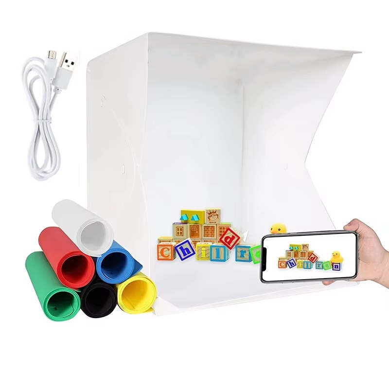 กล่องไฟพับได้แบบพกพาสำหรับถ่าย - Photography Lighting Background บทวิจารณ์และราคา