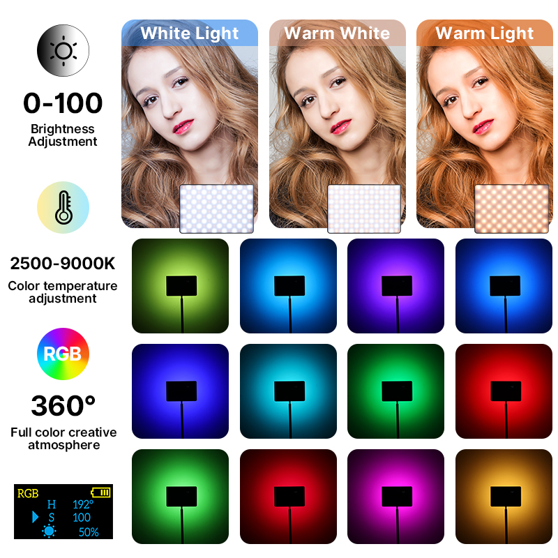 Ulanzi ไฟวิดีโอ RGB 15W LT003แ - Video Light Panel Led บทวิจารณ์และราคา