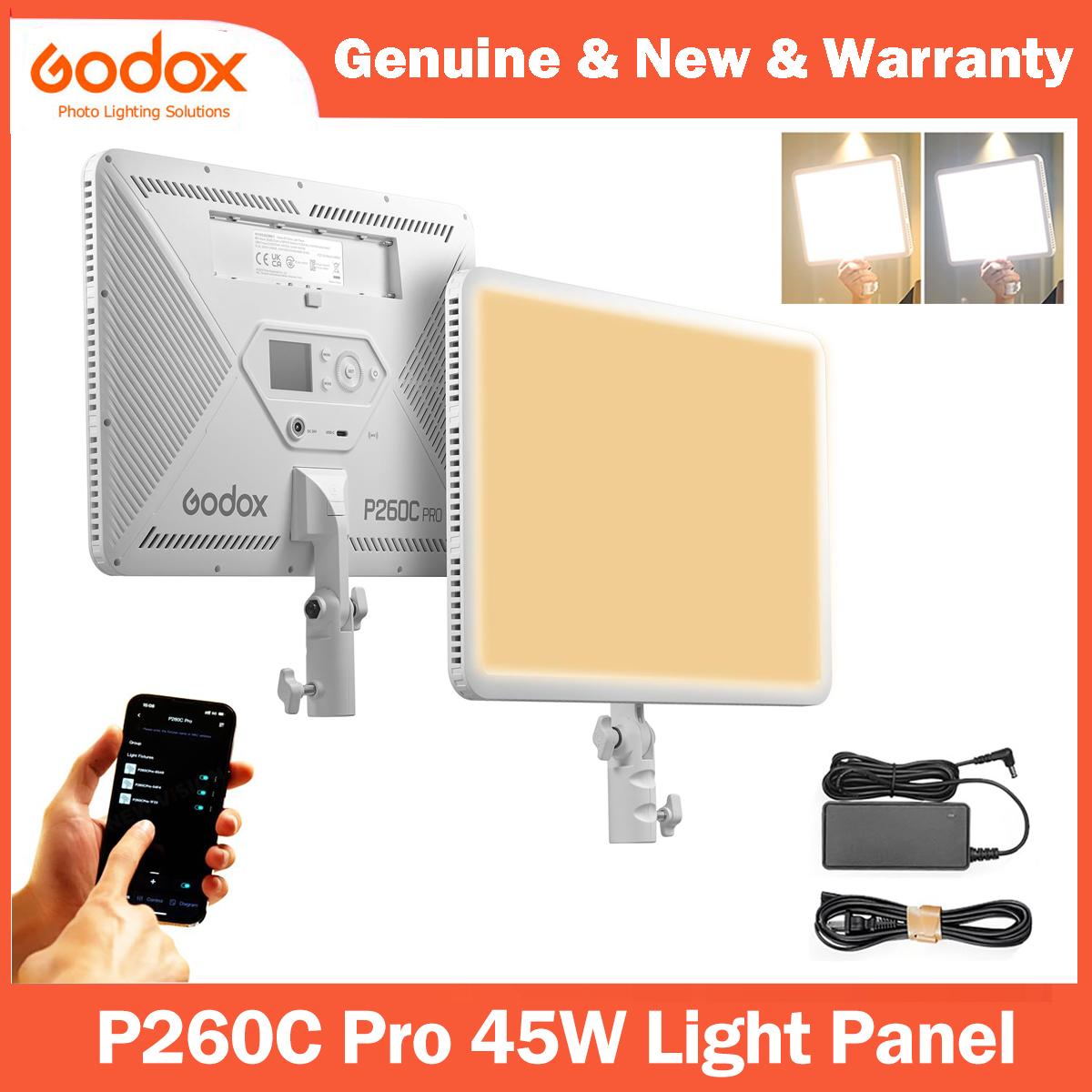 Godox P260C Pro LED Video Ligh - Video Light Panel Led บทวิจารณ์และราคา