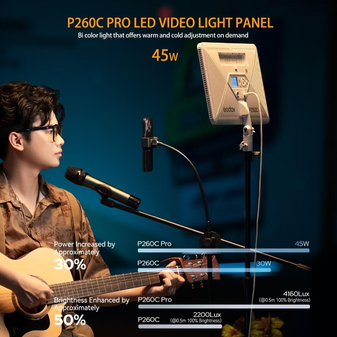 Godox P260C Pro LED Video Ligh - Video Light Panel Led บทวิจารณ์และราคา