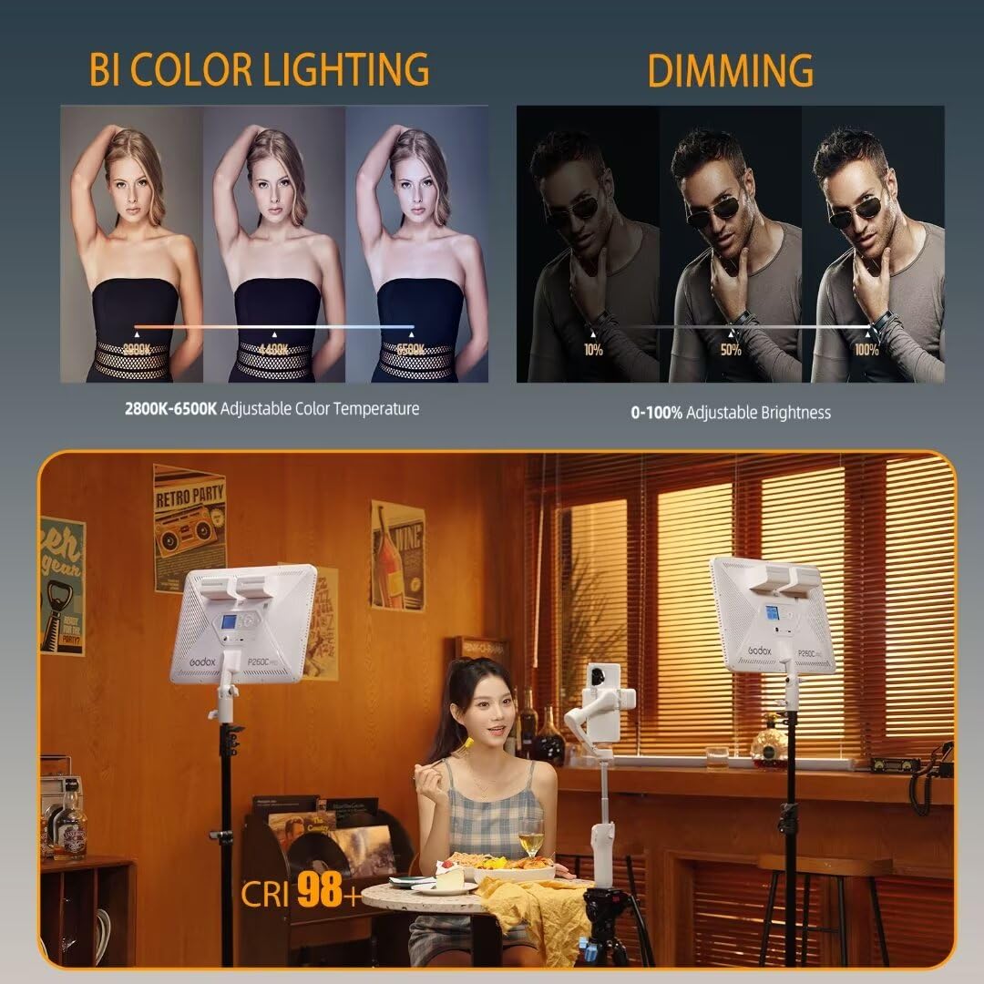 Godox P260C Pro LED Video Ligh - Video Light Panel Led บทวิจารณ์และราคา