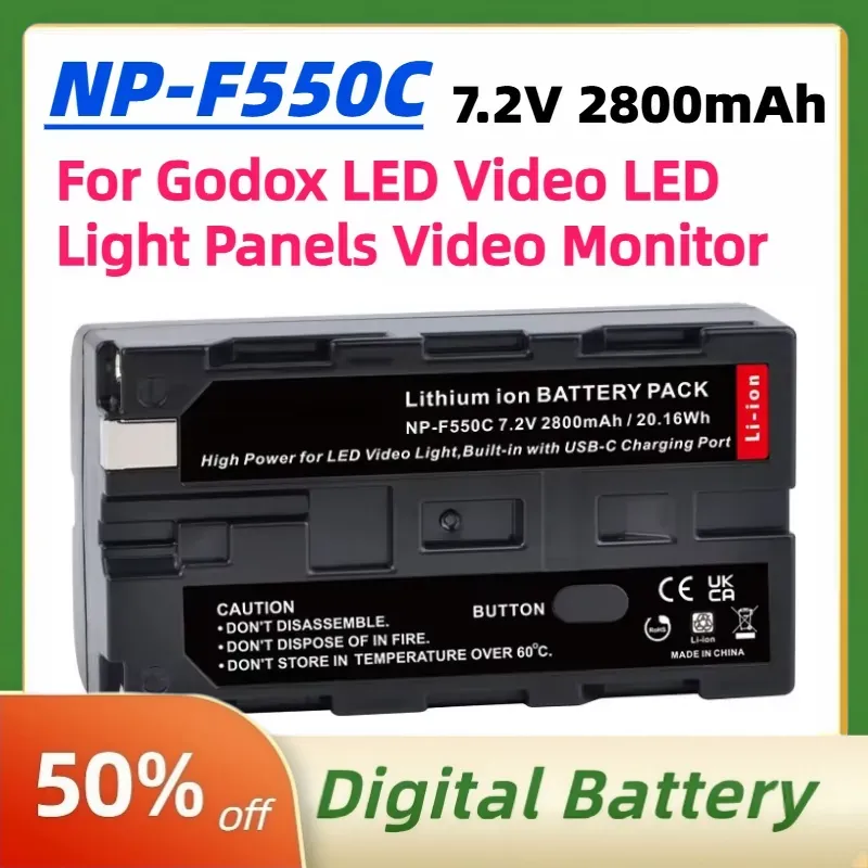 แบตเตอรี่ NP-F550C NP-F550 F57 - Video Light Panel Led บทวิจารณ์และราคา