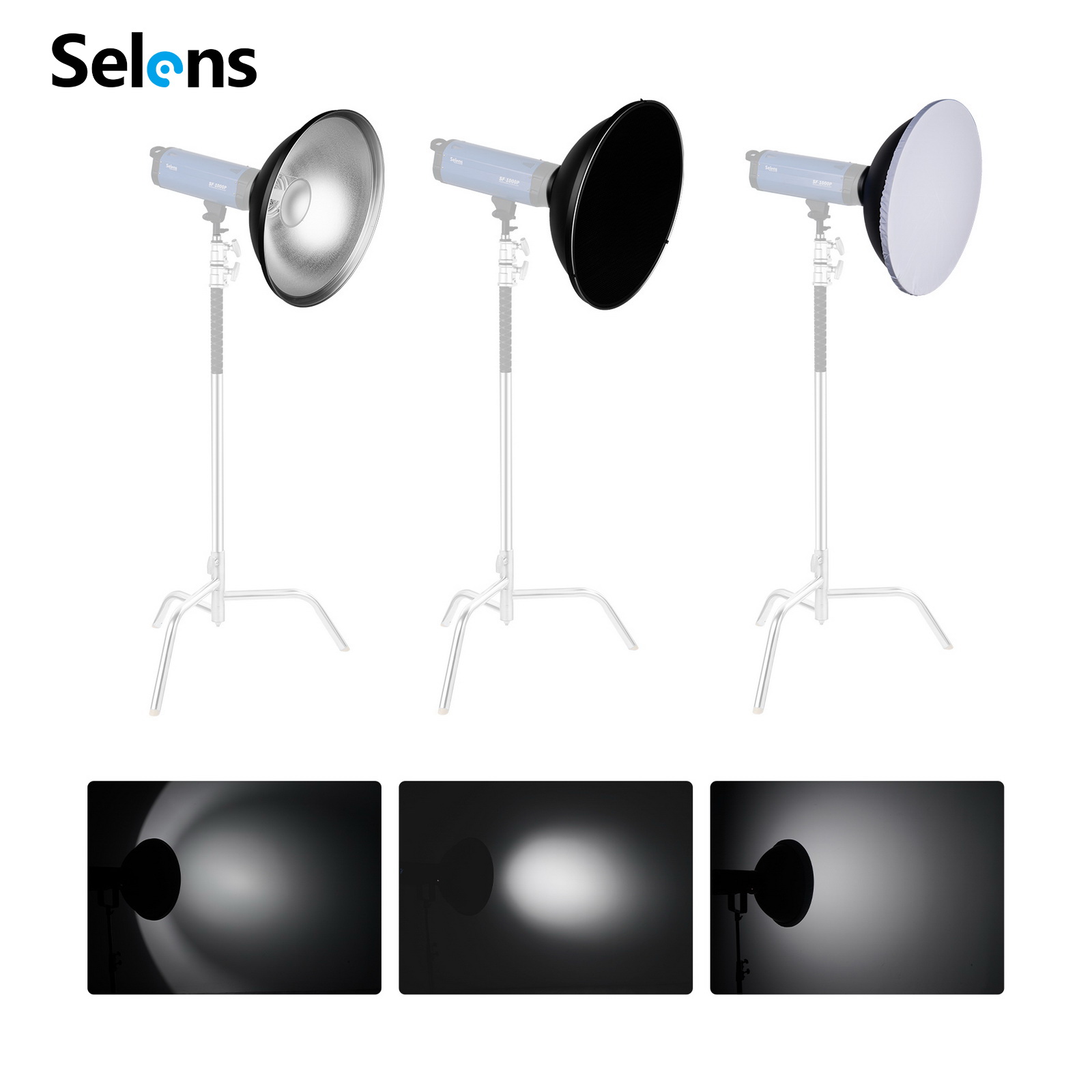 เซลเลนส์ 55 ซม. สะท้อนแสงภายใน - Photography Lighting Beauty Dish บทวิจารณ์และราคา