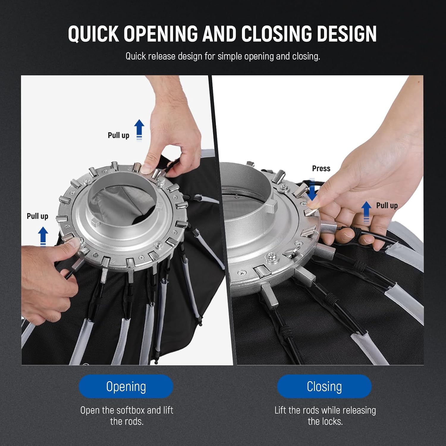 ซอฟต์บ็อกซ์แบบพาราโบลาพร้อมเมา - Photography Lighting Mount บทวิจารณ์และราคา
