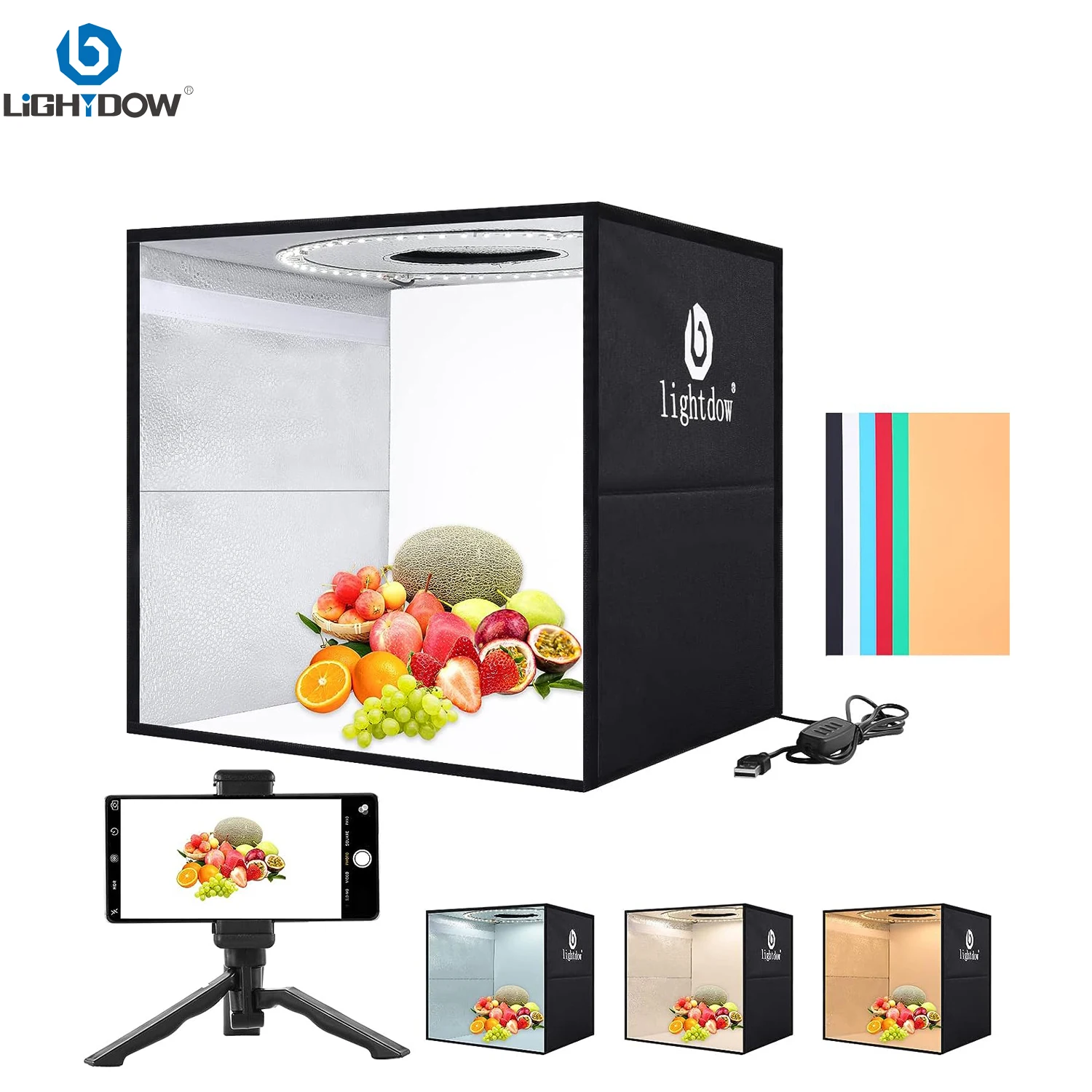 กล่องไฟถ่ายภาพแบบปรับความสว่าง - Photography Lighting Background บทวิจารณ์และราคา