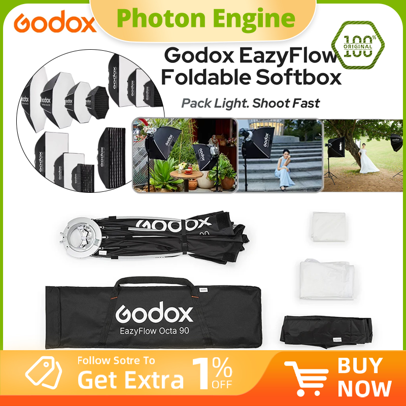 ซอฟต์บ็อกซ์พับได้ Godox EazyFl - Photography Lighting Mount บทวิจารณ์และราคา